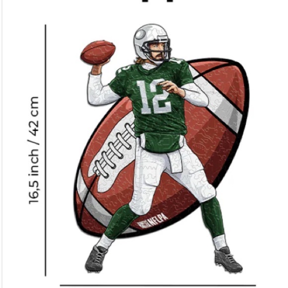 NFLPA Aaron Rogers New Wooden Puzzle - Picture 5 of 6